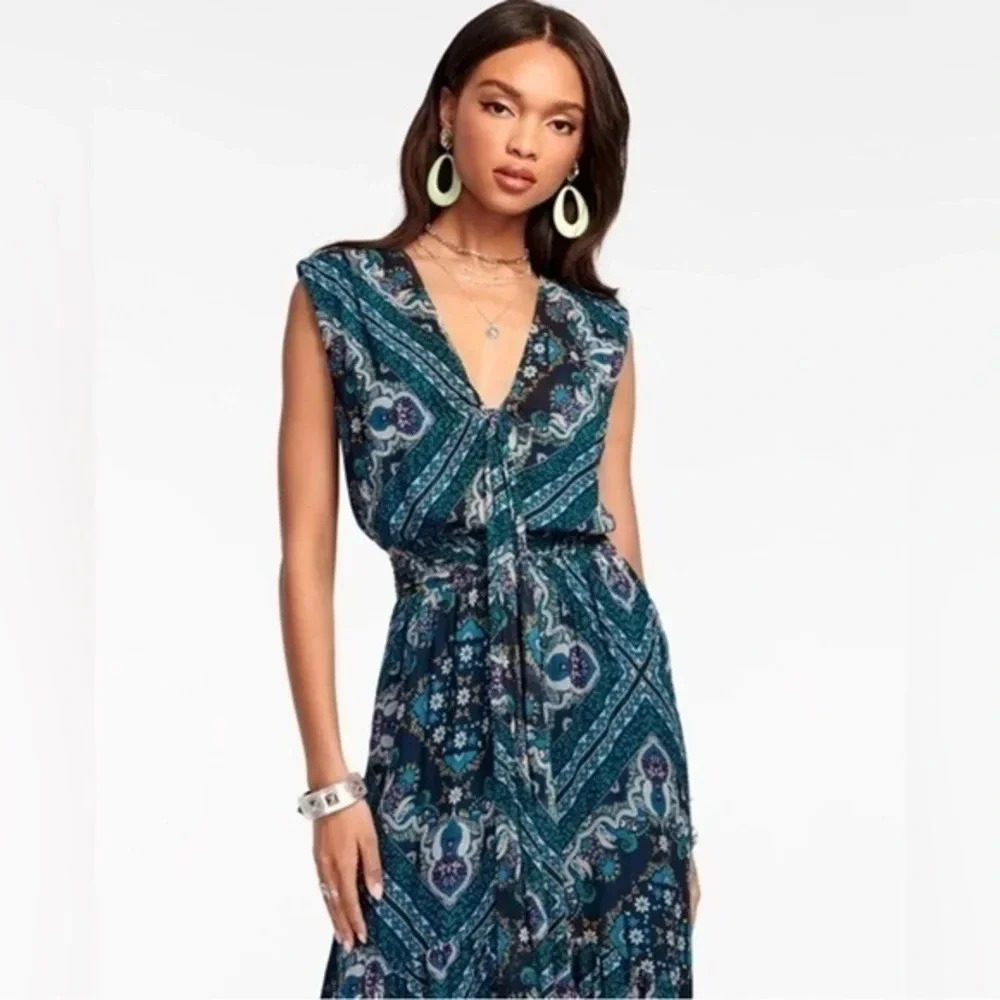 NWT Ramy Brook Wendy High-Low Maxi Dress Small